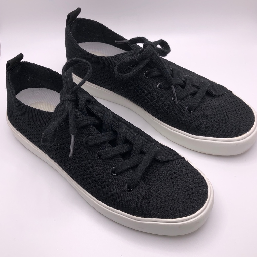 Marc Fisher Black Mesh Deck Shoes Lace Up Sneakers Size 7M - Picture 4 of 7